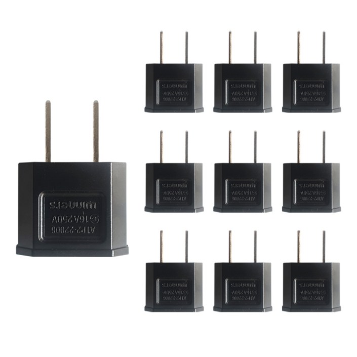 110V 돼지코 해외용 일본 미국 변환어댑터 10개입