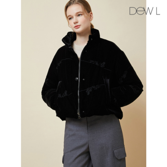 백화점아울렛 듀엘 벨벳 크롭 다운 점퍼 BKD234PSG810 318026