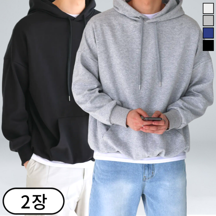 11 남녀공용 특양면 세미 오버핏 후드티 60752