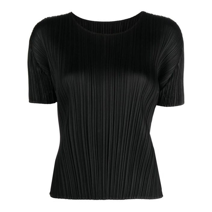 플리츠플리즈이세이미야케 플리세 반소매 티셔츠