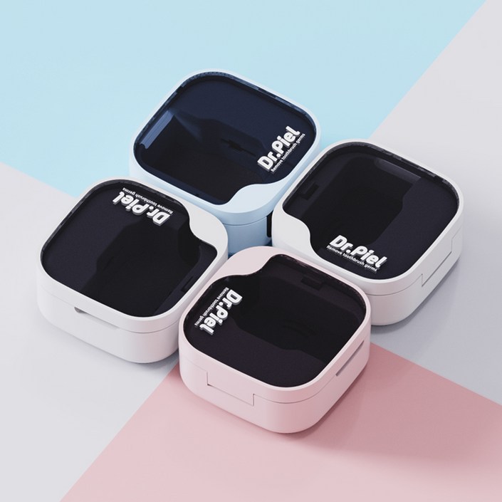 방수되는 칫솔 히팅건조 살균기 닥터피엘 올뉴큐빙 2개 IPX7 인증, 베이비 핑크  베이비 핑크