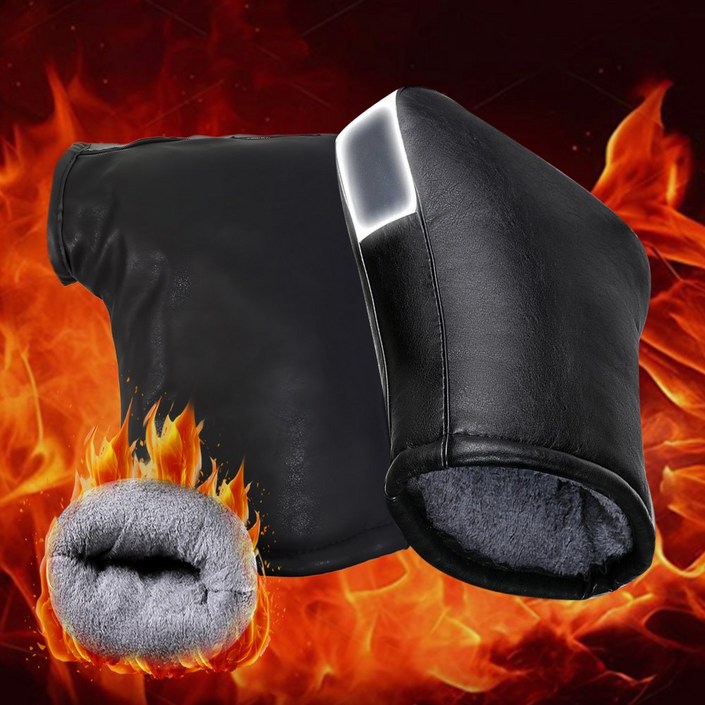 한힘웜 오토바이장갑 남녀공용 겨울방한토시 방수+반사띠 탈부착 편리