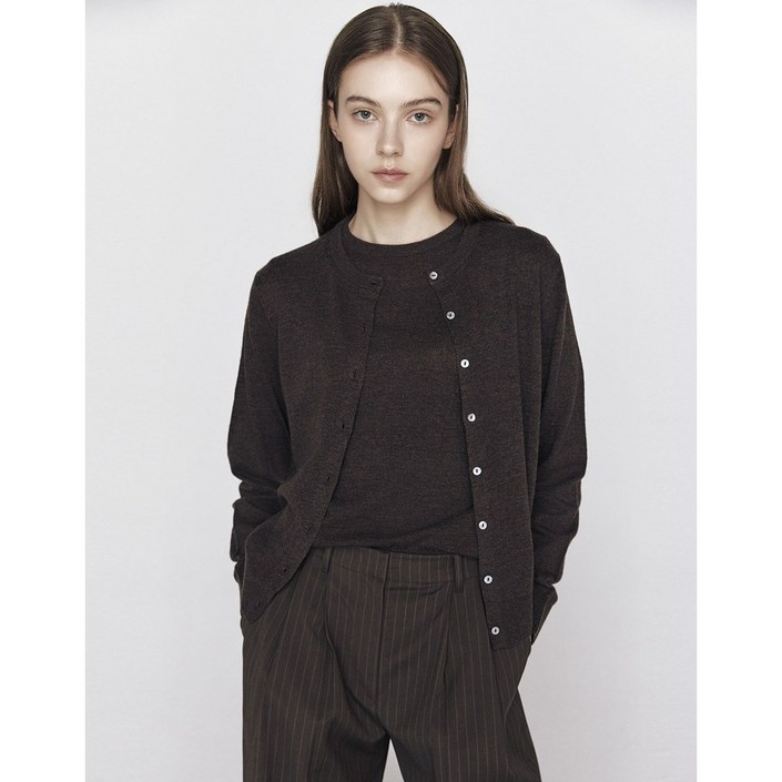 지오다노 NEW 가을 여자 라운드 긴팔가디건 355905 5칼라