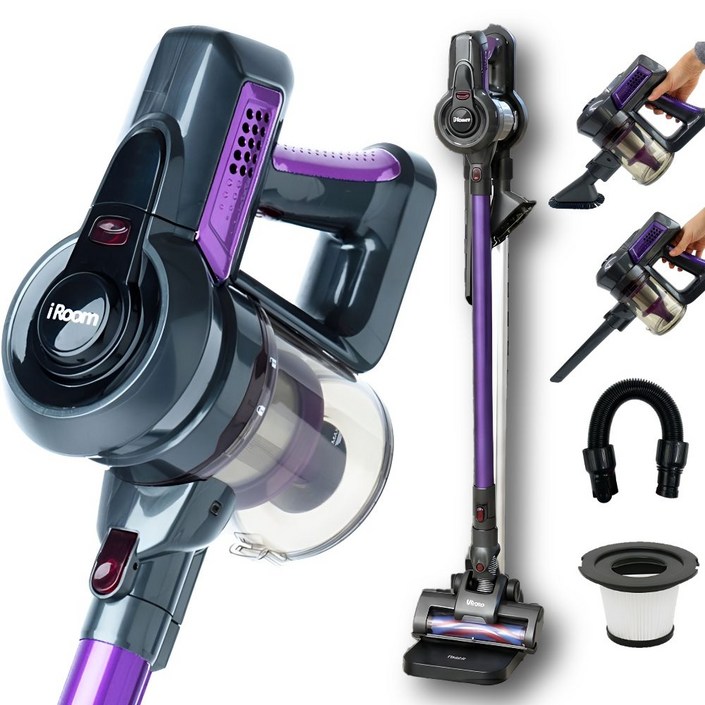 차이슨 무선청소기 + 추가 사은품 플렉시블호스 + 스탠드거치대 + 2년보증 (모터평생보증), 퍼플, AST009PLUSMAX