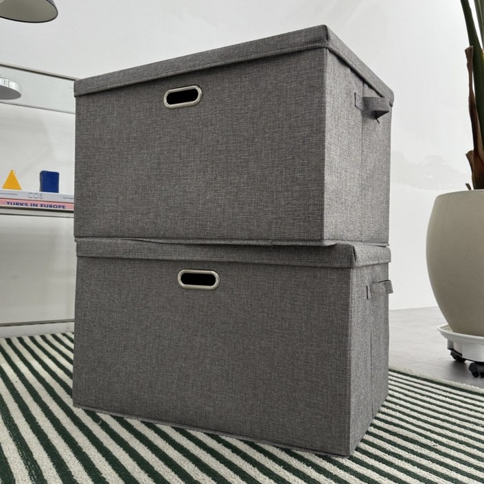 아홈 접이식 대용량 정리 수납 패브릭 리빙박스