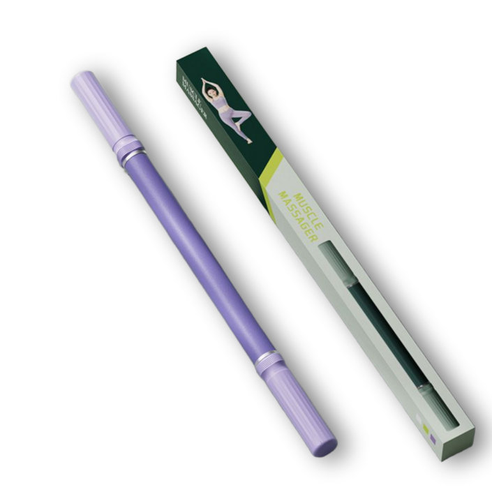 나믹스 58cm 바디 경락 괄사 릴렉스 마사지봉, 퍼플, 1개