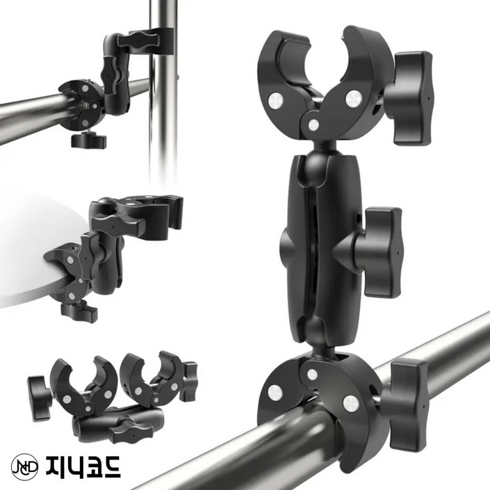 파라솔 거치대 우산 고정 클립 클램프 브라켓 낚시 캠핑 양방향 집게 카메라 삼각대 각도조절기