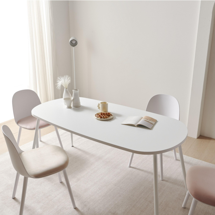 에이엘디자인 23T 퓨리 타원형 식탁 테이블 6인 1200, 1400, 1600