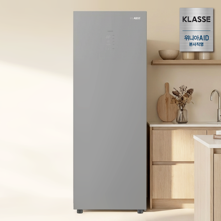 25년 신제품 위니아에이드 클라쎄 컨버터블 미니 스탠드형 김치냉장고 1도어 글라스모델 KAB112SSG4GPVAK 용기 FULL 기본구성, KAB112SSG4GPVAK