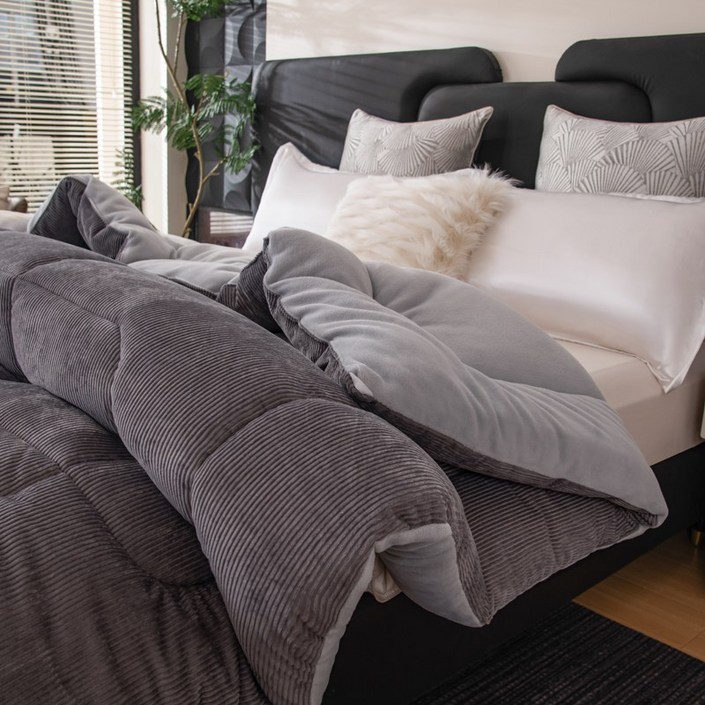 KIMIBORU 추위가 없는 밤을 위한 워싱 겨울 극세사 이불