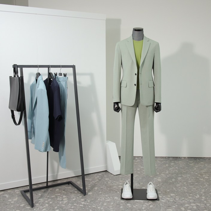 리버클래시 SLIMFIT 싱글 셋업수트 민트그레이 LJS26106MI, LJS27106MI