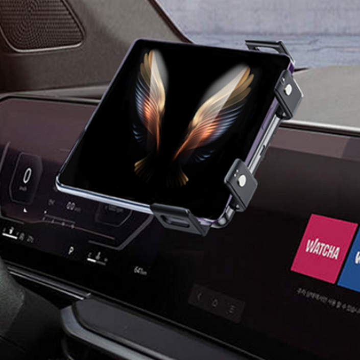 지시그니처 더뉴 쏘렌토 MQ4 2023 갤럭시 Z폴드 핸드폰 무선충전 거치대 S20AHK, 1개