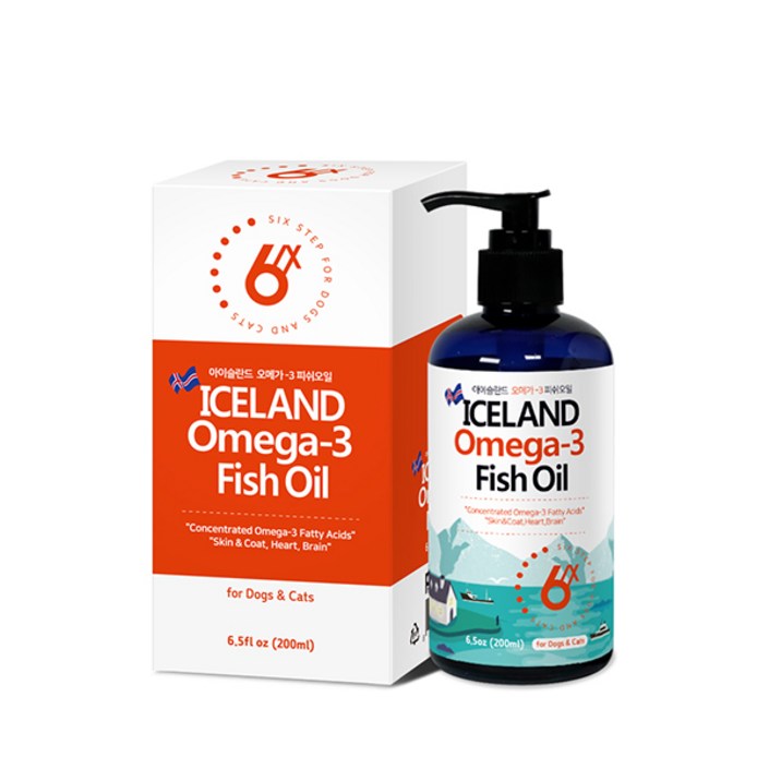 식스스텝 반려동물 아이슬란드 피쉬오일 영양제