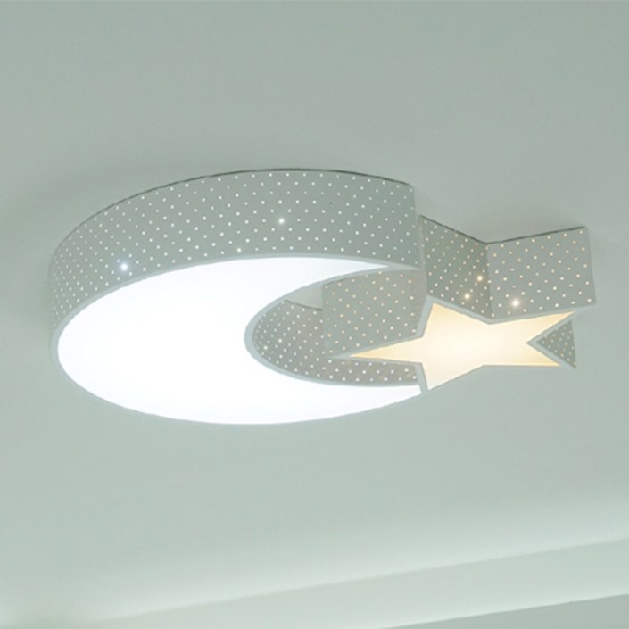조명보라 LED 달별 투톤 키즈 방등 50W