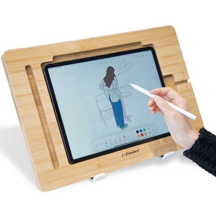 iStandard 태블릿 아이패드 드로잉 거치대 스탠드, iPad 9.710.210.511 인치