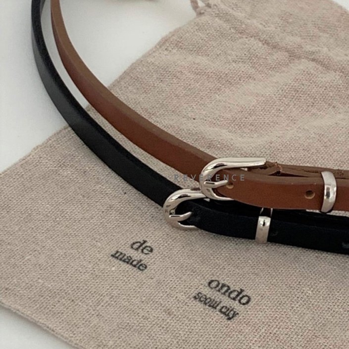 드온도 이태리 소가죽 10미리 슬림 여자 벨트