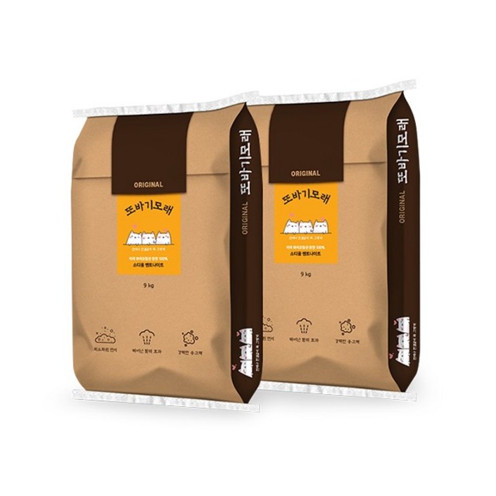 벤토나이트 또바기고양이모래 오리지널 18kg국내생산 무향, 1개, 18kg, 무향