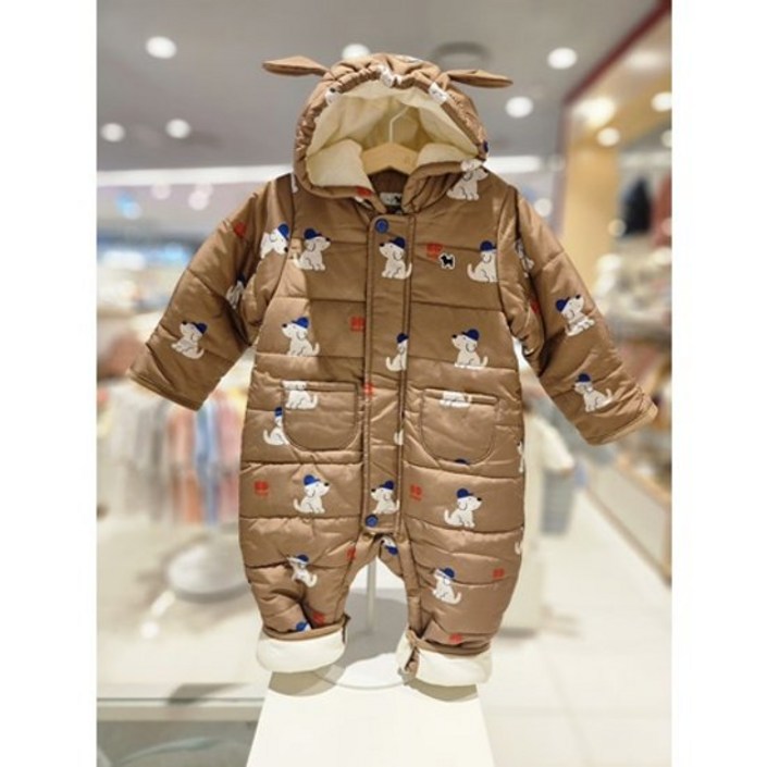 블루독베이비 hu 25.가을겨울신상 BR도기올오버패딩우주복 45A1360301 점퍼 방한우주복 아우터우주복 2228232