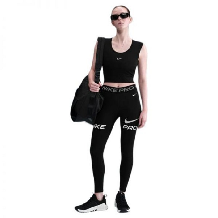 나이키 여성 프로 미드라이즈 7 8 메쉬 패널 그래픽 레깅스 HV2307010 No.1667144