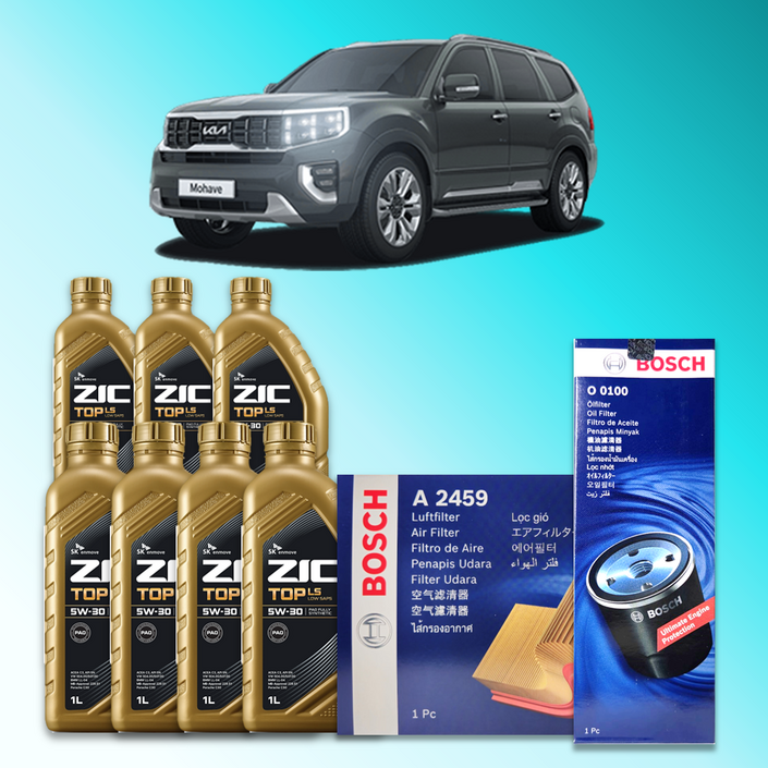 모하비 더 마스터 HM 3.0 디젤 엔진오일세트 SK 지크 탑 LS 5W30 ZIC TOP LS
