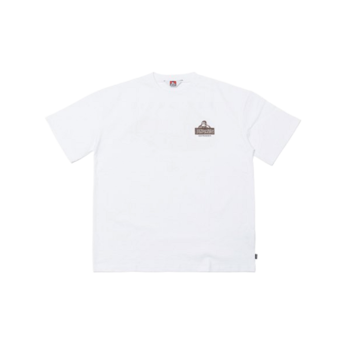 BEN DAVIS 벤데이비스 ORIGINAL CURSIVE PRINT TEE 반팔티셔츠 화이트 매장정품