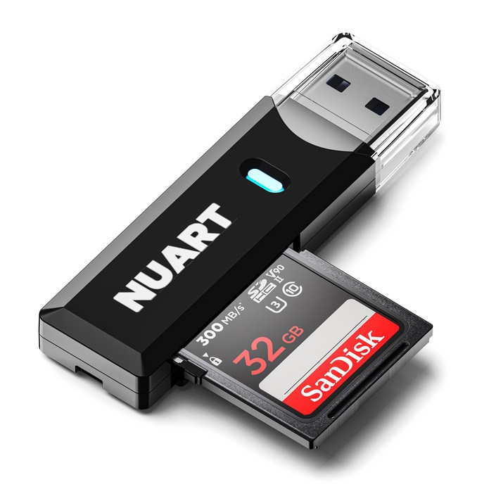 누아트 USB 3.0 블랙박스 SD카드 Micro SD TF  카드리더기