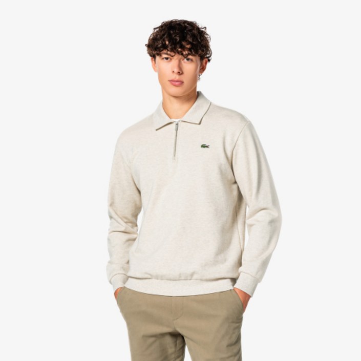 라코스테 LACOSTE 남성 베이직 반집업 스웻셔츠 SH197E55N XFJ SH197E55NXFJ 42