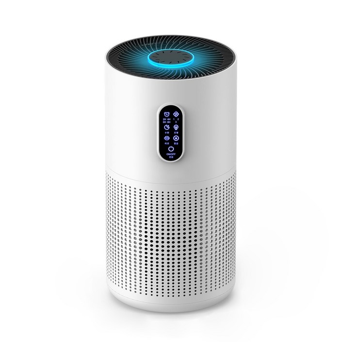 Allilio 공기청정기 저소음 음이온 360도 순환청정 거실 사무실 실내공기청정기, 화이트, M03N