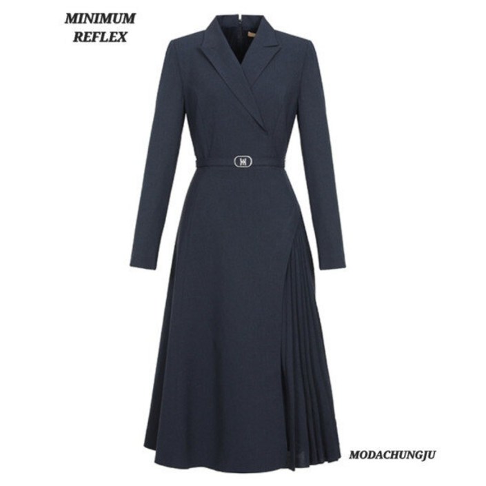 미니멈 MD 카라넥 사이드 플리츠 원피스 MD MXBAWO3290CJ