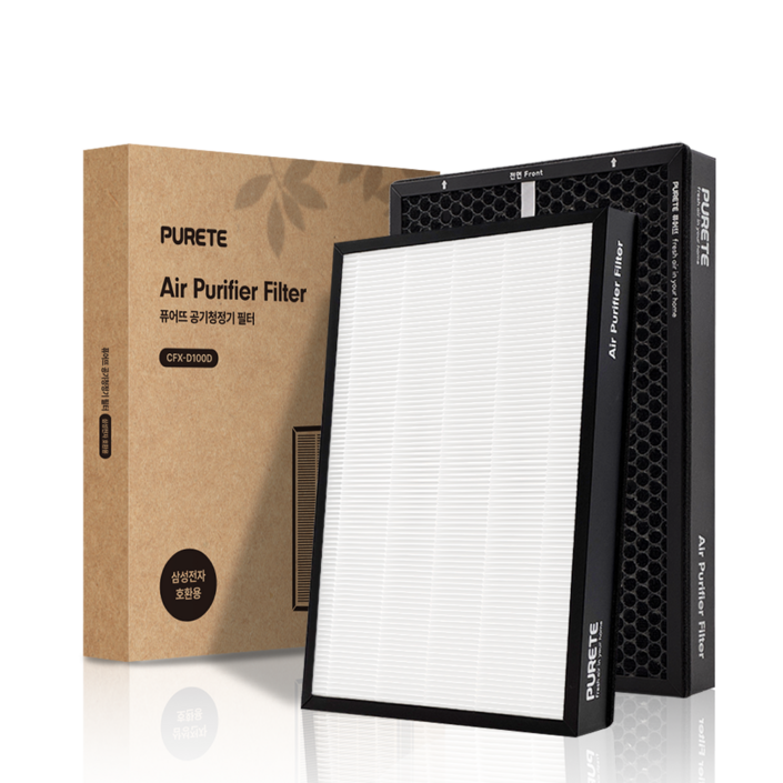 퓨어뜨 삼성 공기청정기 필터 모음전 CFXB100 CFXC100 CFXD100 CFXG100 CFXK100 호환용, 1세트, CFXD100D슈퍼형1개