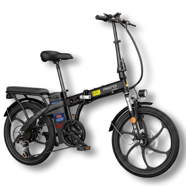 피닉스러쉬 접이식 전기자전거 전동 바이크 미니벨로 48V 고출력 출퇴근 배달