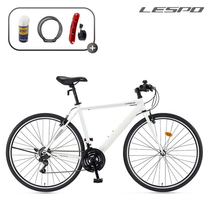 삼천리자전거 레스포 700C 토러스 21단 하이브리드 입문용 자전거 2026 조립자전거 99조립, 1개, 170cm, 펄 화이트 조립99 440