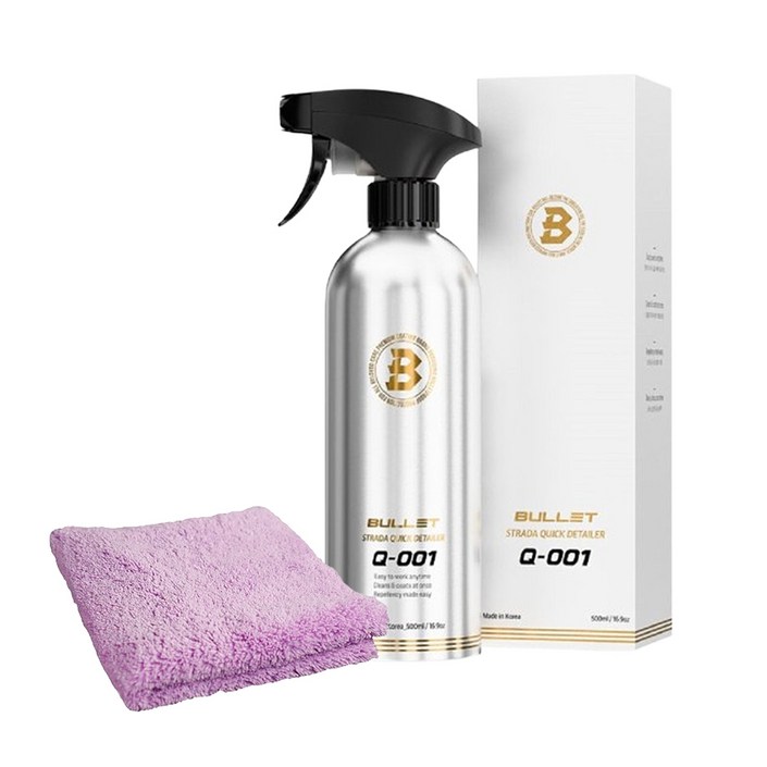 더클래스 불렛 물왁스 Q001 스트라다 500ml + 카컴 미라클 버핑타월 40cm x 40cm
