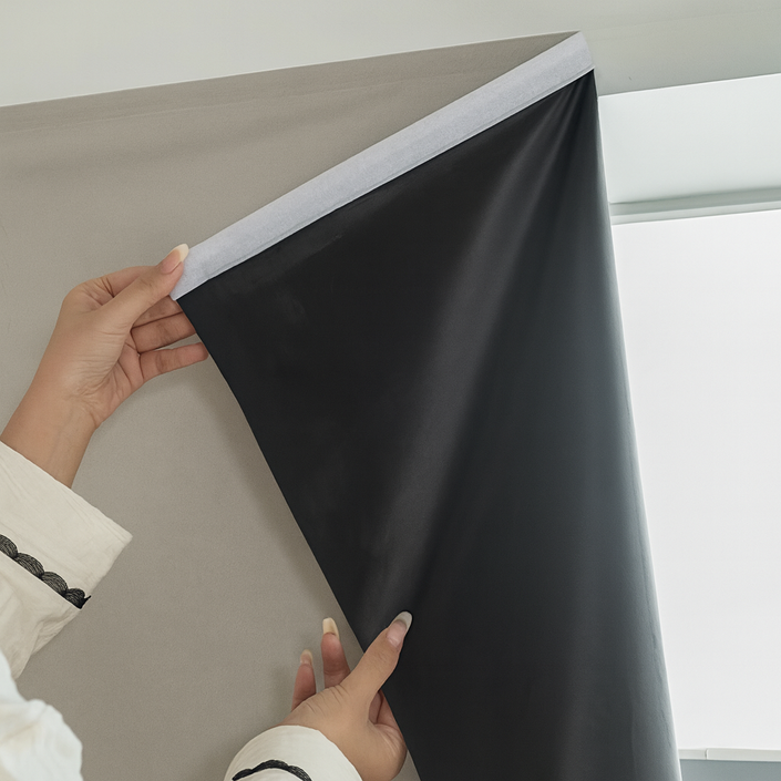 메이스 벨크로 찍찍이 쉽게 붙이는 암막커튼 창문형