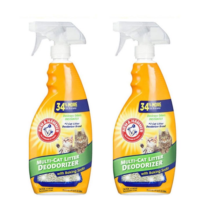 암앤해머 고양이모래 탈취제 636ml x2개 스프레이형