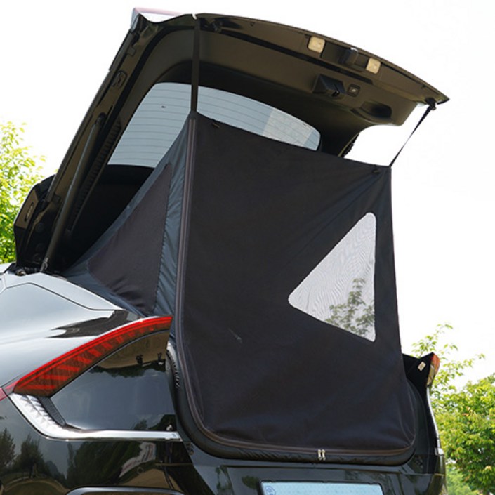 케이엠모터스 EV6 차량용 모기장 텐트 트렁크 모기장, 어비스 블랙