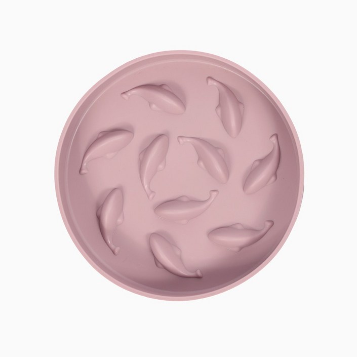 디너블 반려동물 급체방지 실리콘 슬로우 보울 간편 틈새 세척, 1개, 포그핑크 디너블 반려동물 급체방지 실리콘 슬로우 보울 간편 틈새 세척, 1개, 포그핑크