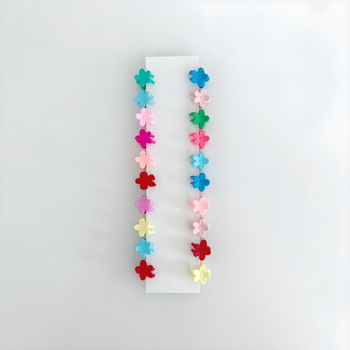 에르모어 여아용 플라워 미니집게핀 20개 세트