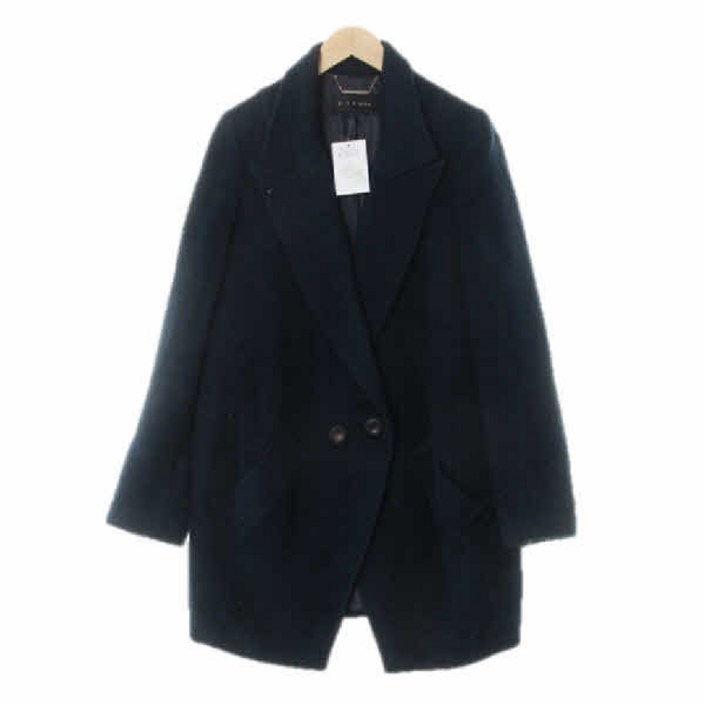 0827 미샤 네이비 알파카 더블하프코트 85160
