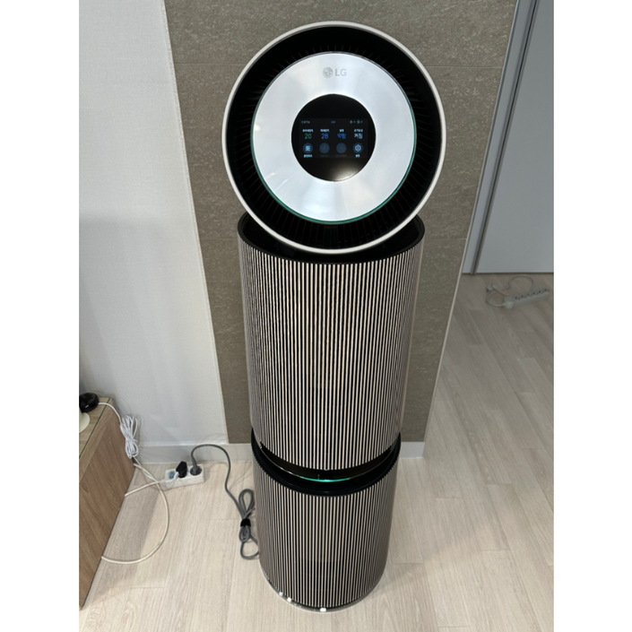 LG 공식판매점 퓨리케어 오브제컬렉션 360도 공기청정기 AS354NS3A 샌드베이지 UV살균/강력탈취/공간청정/UP가전
