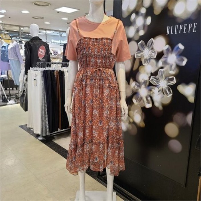 블루페페 블루페페 NC08 라운드티 슬립원피스 P212MSE701