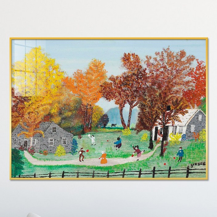 아트블루 그랜드 마 모지스 작가 명화 그림 인테리어 힐링 감성 액자, 1번 그랜드마 모지스내가잡을게