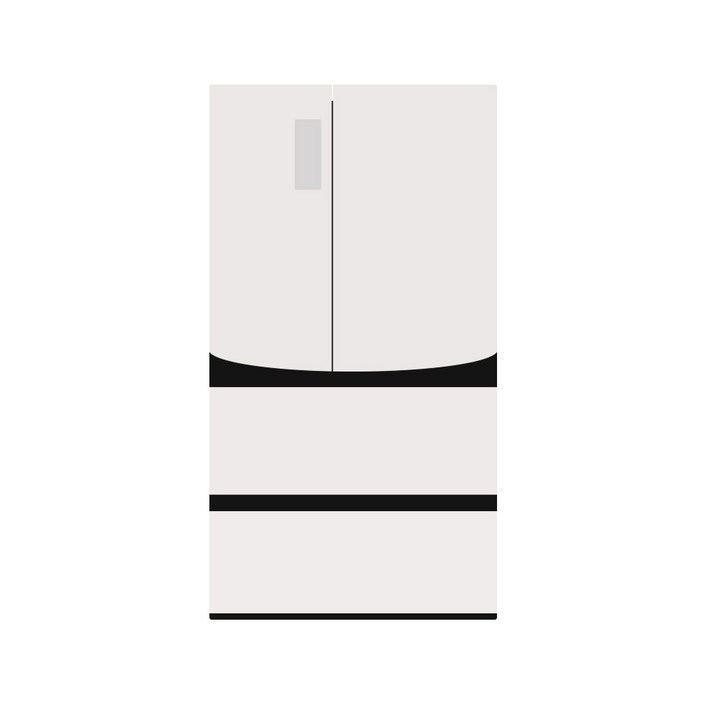 색상선택형 LG전자 오브제 565L 컨버터블 스탠드형 4도어 김치냉장고 글라스 김치톡톡 방문설치