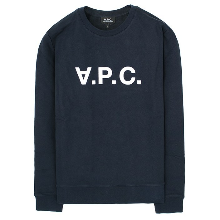 22FW 아페쎄 VPC 로고 맨투맨 네이비 COECQ H27378 IAK