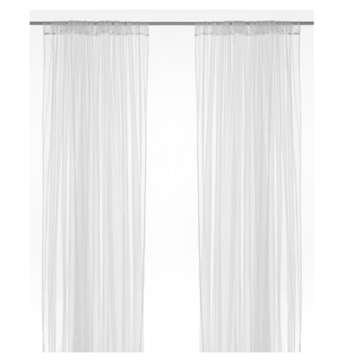 이케아 릴 쉬폰커튼 속커튼 280x250cm (2장)