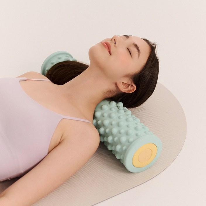 글램미 정인선 PICK SNPE 더블 폼롤러 EVA 하드 돌기 2in1 세트 마사지 스트레칭 50cm