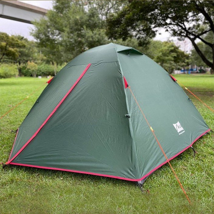 쿤타 인피니티 3인용 그린 텐트 사계절 캠핑 백패킹 낚시