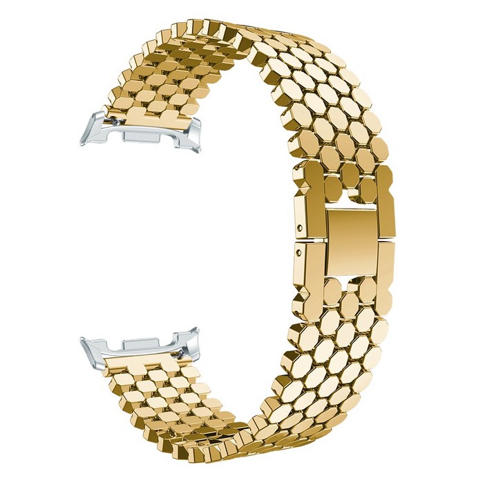 더조은셀러 갤럭시워치8 44 40 클래식 커넥프리 헥사곤 볼륨 레일 메탈체인 스트랩 시계줄 밴드