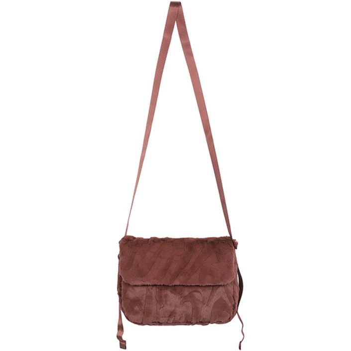 나이키 NSW FUTURA 365 인조 퍼 FUR CROSSBODY BAG 크로스백 레드