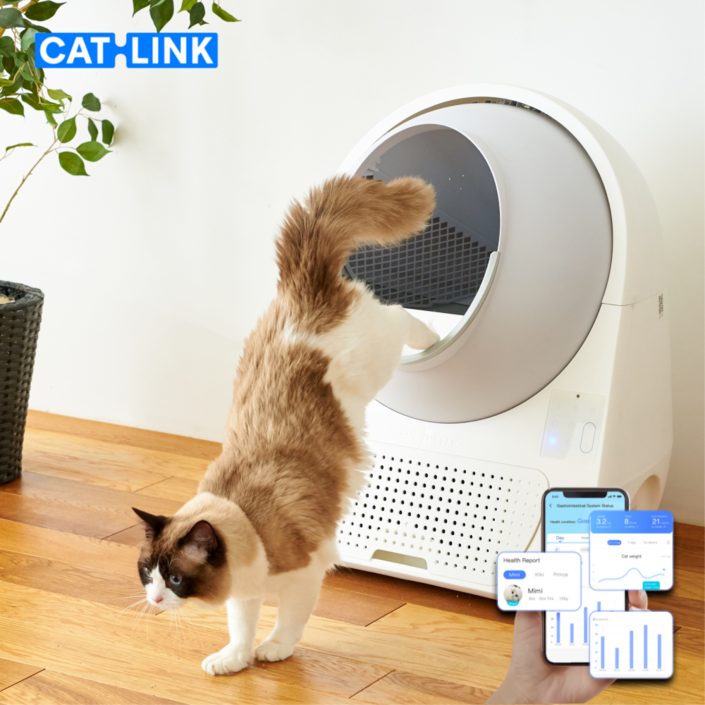 [공식] 캣링크 자동화장실 프로 럭셔리 X 탈취기 내장 보조스텝 무료 증정